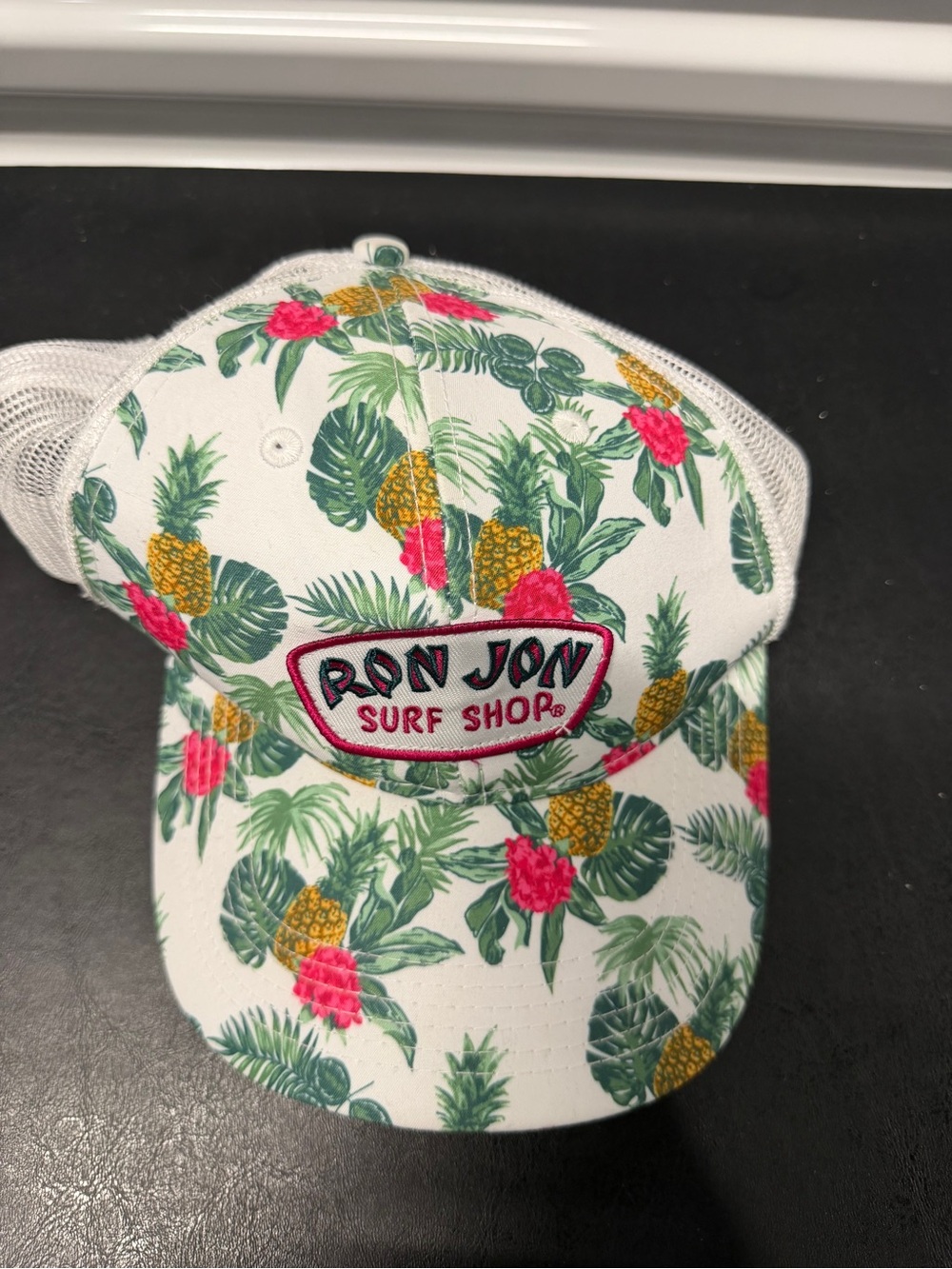 Ron Jon Surf Shop Tropical Pineapple Floral Trucker Hat Mesh Snapback Adjusta